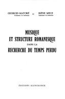 Musique et structure romanesque dans La recherche du temps perdu /