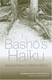Bashō's haiku : selected poems by Matsuo Bashō /