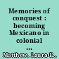 Memories of conquest : becoming Mexicano in colonial Guatemala /