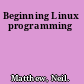 Beginning Linux programming