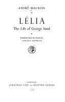 Lélia : the life of George Sand /