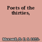 Poets of the thirties,