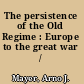 The persistence of the Old Regime : Europe to the great war /