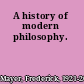 A history of modern philosophy.