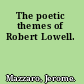 The poetic themes of Robert Lowell.