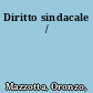 Diritto sindacale /