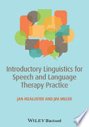 Introductory linguistics for speech and language therapy practice