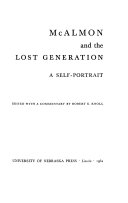 McAlmon and the Lost Generation : a self-portrait /