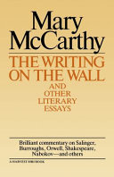 The writing on the wall : and other literary essays /