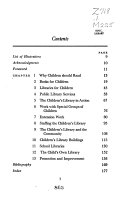 Libraries for children.