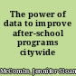 The power of data to improve after-school programs citywide