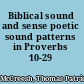 Biblical sound and sense poetic sound patterns in Proverbs 10-29 /