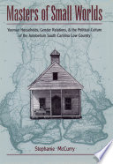 Masters of small worlds : yeoman households, gender relations, and the political culture of the Antebellum South Carolina Low Country /