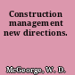 Construction management new directions.