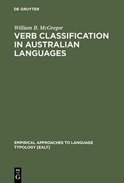 Verb classification in Australian languages /