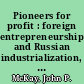 Pioneers for profit : foreign entrepreneurship and Russian industrialization, 1885-1913 /