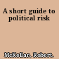 A short guide to political risk