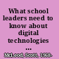 What school leaders need to know about digital technologies and social media