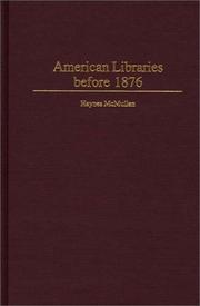 American libraries before 1876 /