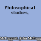 Philosophical studies,