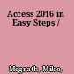 Access 2016 in Easy Steps /