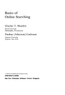 Basics of online searching /