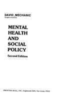 Mental health and social policy /