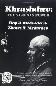 Khrushchev, the years in power /