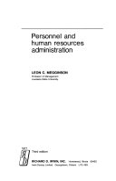 Personnel and human resources administration /