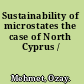 Sustainability of microstates the case of North Cyprus /