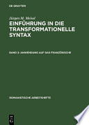 Einführung in die transformationelle Syntax.