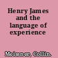 Henry James and the language of experience