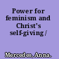 Power for feminism and Christ's self-giving /