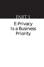 The E-Privacy imperative : protect your customers' Internet privacy and ensure your company's survival in the electronic age /