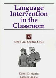 Language intervention in the classroom /