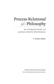 Process-relational philosophy : an introduction to Alfred North Whitehead /