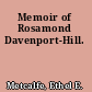 Memoir of Rosamond Davenport-Hill.