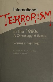 International terrorism in the 1980s : a chronology of events /