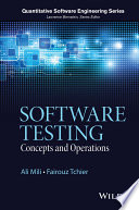 Software testing : concepts and operations /