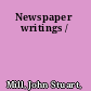 Newspaper writings /