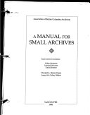 A manual for small archives /