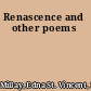 Renascence and other poems