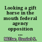 Looking a gift horse in the mouth federal agency opposition to state institutional control laws /