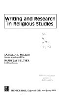 Writing and research in religious studies /