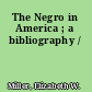 The Negro in America ; a bibliography /