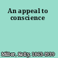 An appeal to conscience