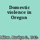 Domestic violence in Oregon