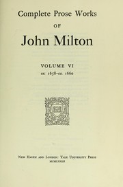 Complete prose works of John Milton /