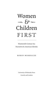 Women & children first : nineteenth-century sea narratives & American identity /