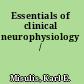 Essentials of clinical neurophysiology /